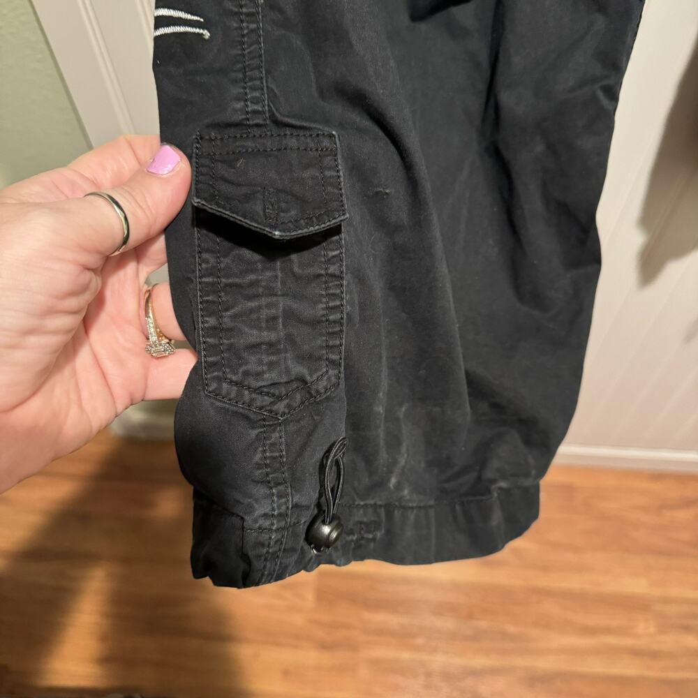 Maharishi Original Black Snopants Embroidery 90s Y2K Baggy Streetwear Mens Large - Picture 5 of 10